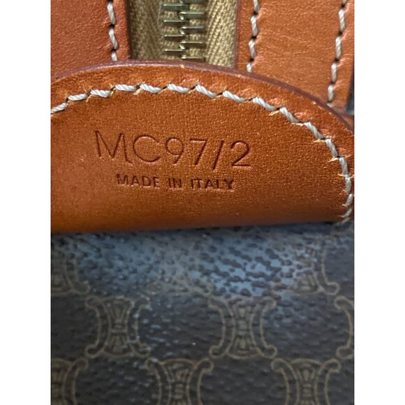 Vintage Céline Macadam Duffle Bag Large Travel Boston Weekender w/Lock & Key - Picture 7 of 16